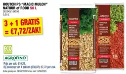Hubo Agrofino Color Decor houtchips 10-40 mm 50l rood aanbieding