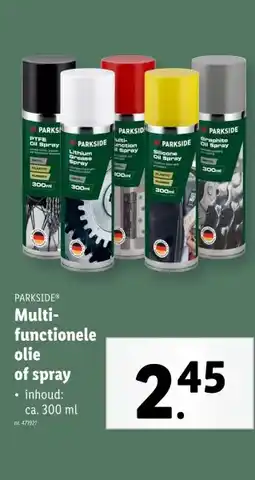 Lidl Multi- functionele olie of spray aanbieding