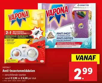 Lidl VAPONA Anti-insectenmiddelen aanbieding