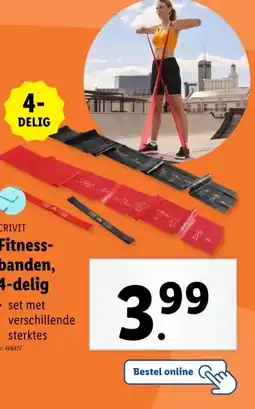Lidl CRIVIT Fitness-banden, 4-delig aanbieding