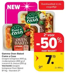 Carrefour Market Gamma oven baked come a casa aanbieding
