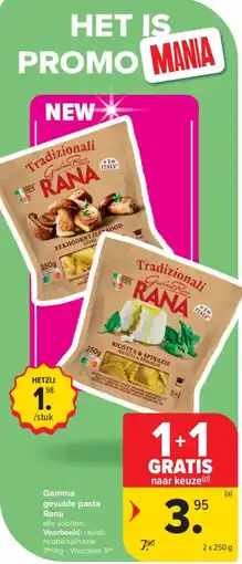 Carrefour Market Gamma gevulde pasta rana aanbieding