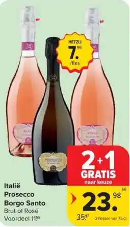 Carrefour Market Italië Prosecco Borgo Santo aanbieding