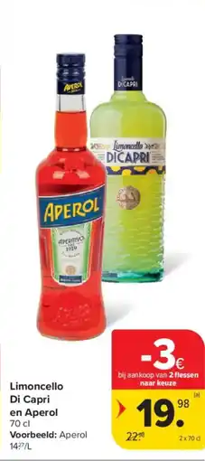 Carrefour Market Limoncello Di Capri en Aperol aanbieding