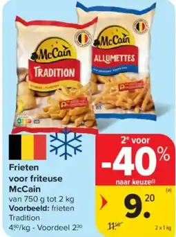 Carrefour Market McCain Frieten voor friteuse aanbieding
