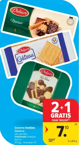 Carrefour Market Delacre Gamma koekjes aanbieding