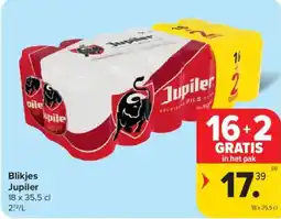 Carrefour Market Blikjes Jupiler aanbieding