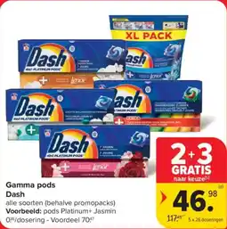Carrefour Market Dash Gamma pods aanbieding