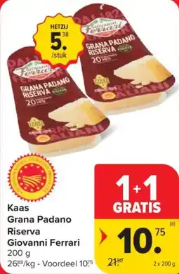 Carrefour Market Kaas Grana Padano Giovanni Ferrari aanbieding