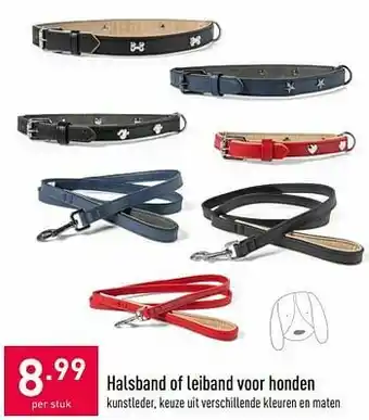 ALDI Halsband of leiband voor honden aanbieding