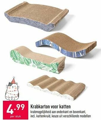 ALDI Krabkarton voor katten aanbieding