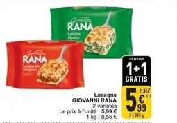 Cora Giovanni rana lasagne aanbieding