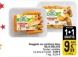Cora Isla délice nuggets ou cordons bleu aanbieding
