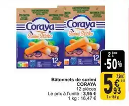 Cora Coraya bâtonnets de surimi aanbieding