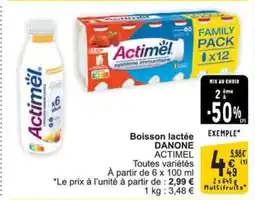 Cora Danone boisson lactée aanbieding