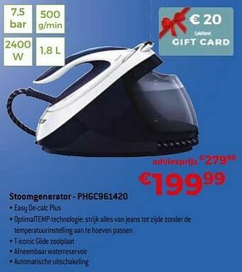 Exellent Philips stoomgenerator - phgc961420 aanbieding