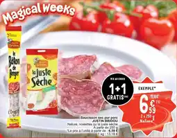 Justin bridou saucisson sec pur porc