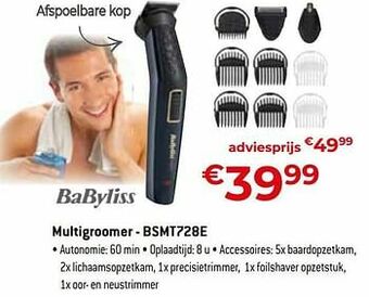 Exellent Babyliss multigroomer - bsmt728e aanbieding