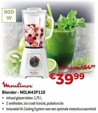 Exellent Moulinex blender - molm43p110 aanbieding
