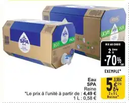 Cora SPA Reine Eau aanbieding