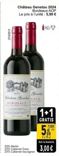 Cora Château Genetau 2024 Bordeaux AOP aanbieding