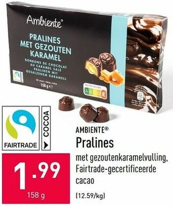 ALDI Pralines aanbieding