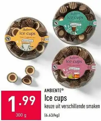 ALDI Ice cups aanbieding