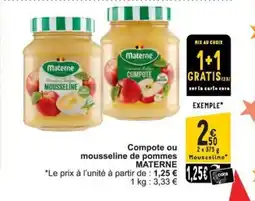 Cora Materne compote ou mousseline de pommes aanbieding