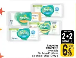 Cora Pampers lingettes aanbieding
