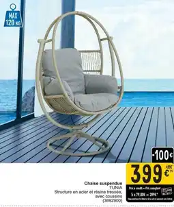Cora Tunia chaise suspendue aanbieding