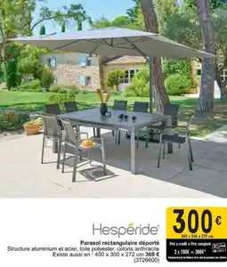 Cora Parasol rectangulaire déporté aanbieding