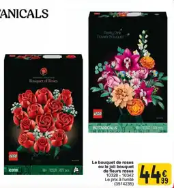Cora Lego Botanicals Le bouquet de roses ou le joli bouquet de fleurs roses aanbieding