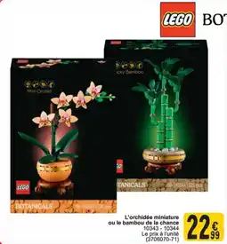 Cora Lego botanicals L'orchidée miniature ou le bambou de la chance aanbieding