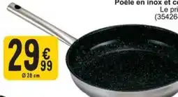 Cora Poêle en inox et céramique aanbieding