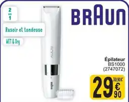 Cora Braun Épilateur BS1000 aanbieding
