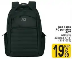 Cora Sac à dos PC portable ACT AC8535 aanbieding