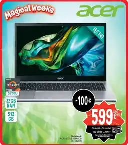 Cora Acer Notebook aanbieding