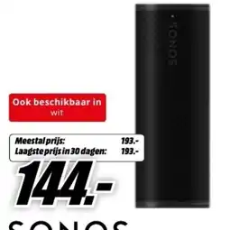 MediaMarkt Sonos Roam 2 Zwart Draagbare speaker aanbieding