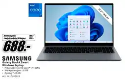 MediaMarkt Samsung Galaxy BookGalaxy Book4 Zwart Windows laptop 4 Zwart Windows laptop aanbieding