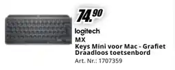 MediaMarkt Logitech Keys Mini voor Mac - Grafiet Draadloos toetsenbord aanbieding
