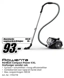 MediaMarkt Rоwenta RO4B25 Compact Power XXL Stofzuiger zonder zak aanbieding