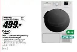 MediaMarkt Beko DH8733GA0MM Recycled Dry Warmtepompdroger aanbieding