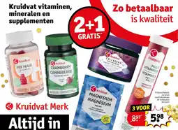 Kruidvat Kruidvat vitaminen, mineralen en supplementen aanbieding
