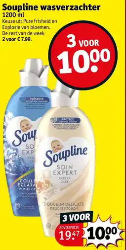 Kruidvat Soupline wasverzachter aanbieding