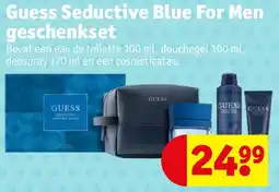 Kruidvat Guess Seductive Blue For Men geschenkset aanbieding