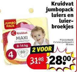 Kruidvat Kruidvat jumbopack luiers en luierbroekjes aanbieding