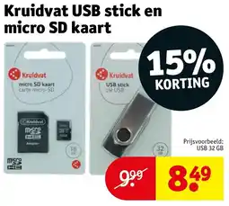 Kruidvat Kruidvat USB stick en micro SD kaart aanbieding