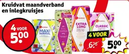 Kruidvat Kruidvat maandverband en inlegkruisjes aanbieding
