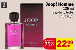 Kruidvat Joop Homme aanbieding