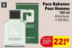 Kruidvat Paco Rabanne Pour Homme aanbieding